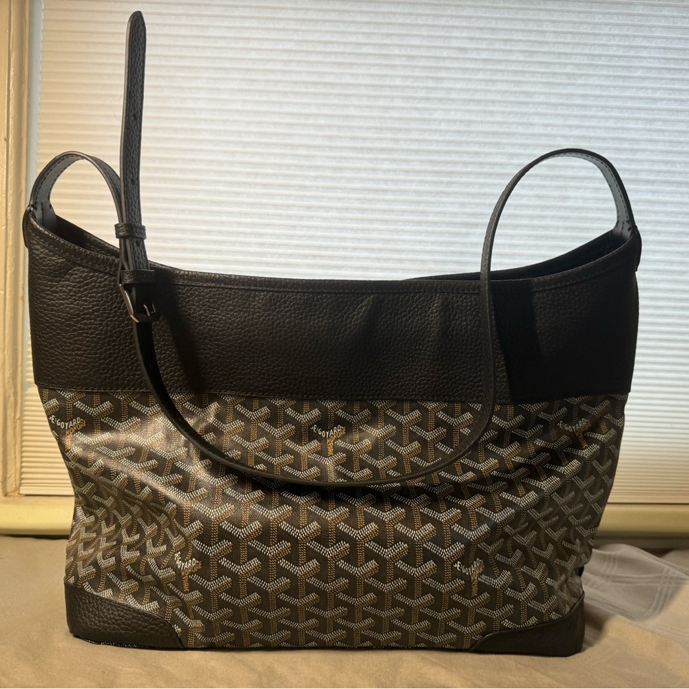 Black tote bag shoulder big